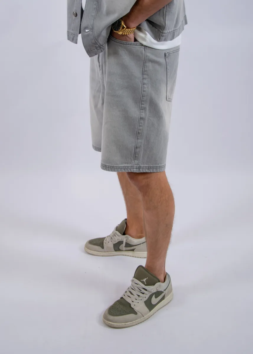 Jorcustom CustomSociety Denim Short 4 Jorcustom customsociety denim short lightgrey