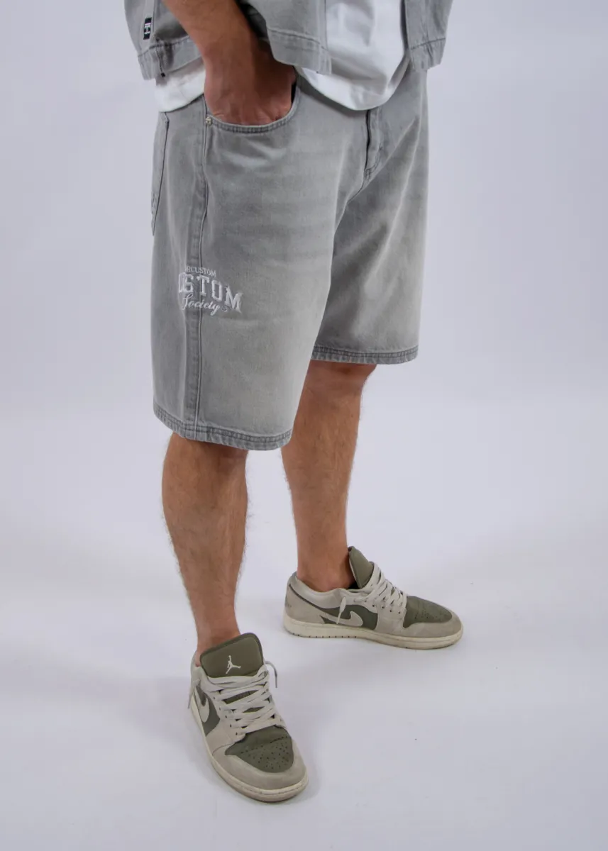 Jorcustom CustomSociety Denim Short 5 Jorcustom customsociety denim short lightgrey