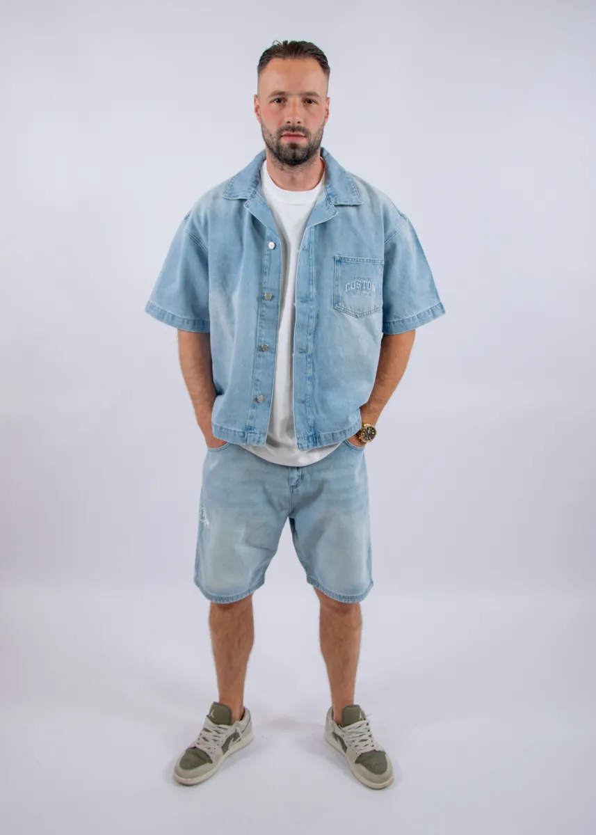 Jorcustom CustomSociety Denim Set Blue 2 Jorcustom customsociety denim short slee lightblue