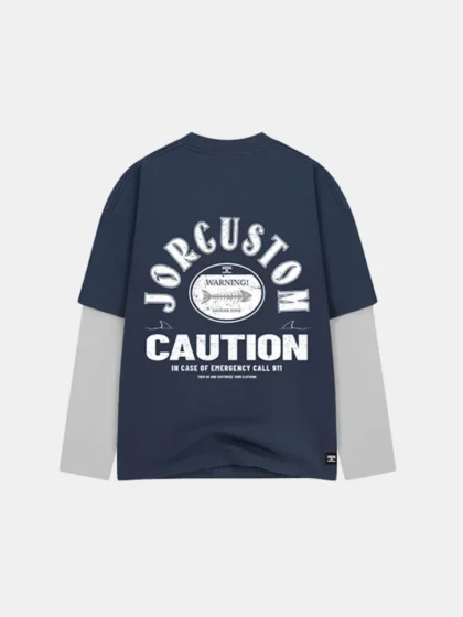 Jorcustom customsociety double layered l midnightblue-lightgrey