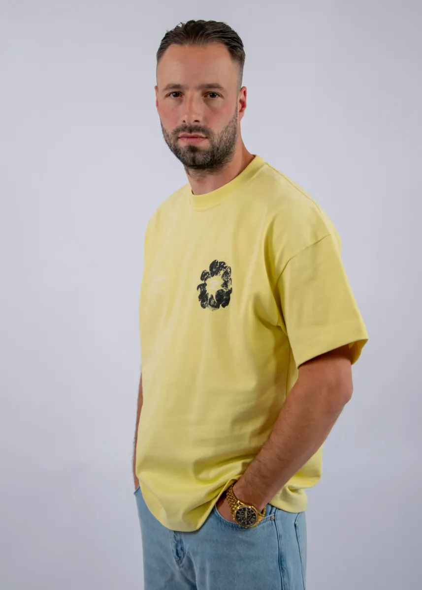Jorcustom Flowers Loose Fit T-Shirt 4 Jorcustom flowers vintageyellow