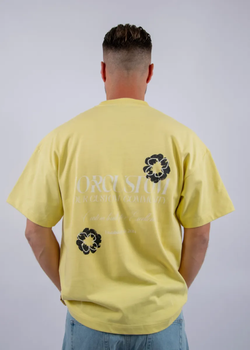 Jorcustom Flowers Loose Fit T-Shirt 5 Jorcustom flowers vintageyellow