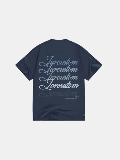 Jorcustom stitched loose fit t-shirt midnightblue