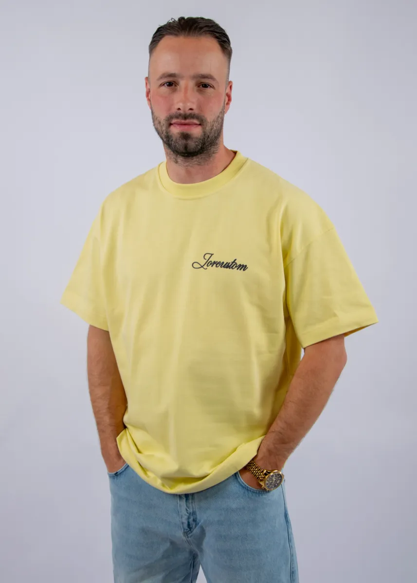 Jorcustom Stitched Loose Fit T-Shirt 3 Jorcustom stitched loose fit t-shirt vintageyellow