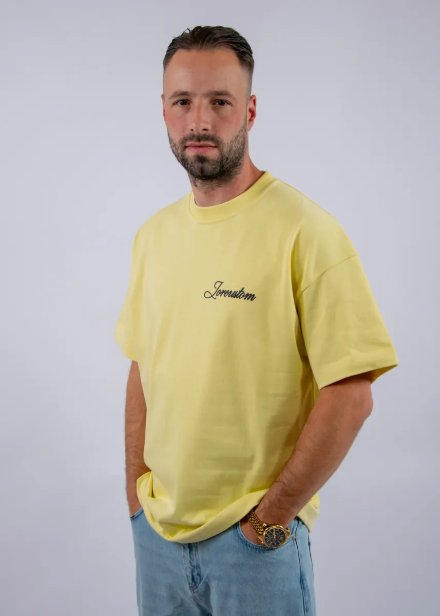Jorcustom Stitched Loose Fit T-Shirt 4 Jorcustom stitched loose fit t-shirt vintageyellow