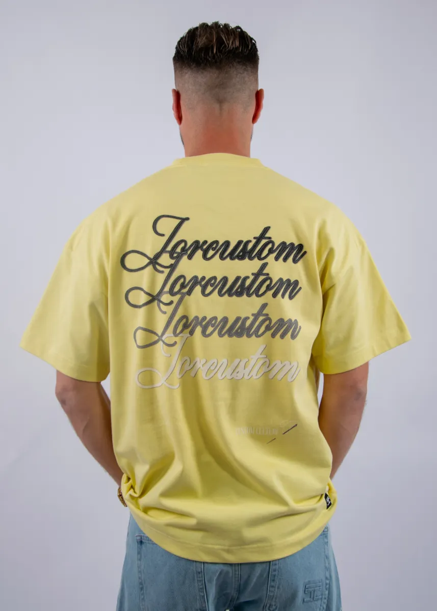 Jorcustom Stitched Loose Fit T-Shirt 5 Jorcustom stitched loose fit t-shirt vintageyellow