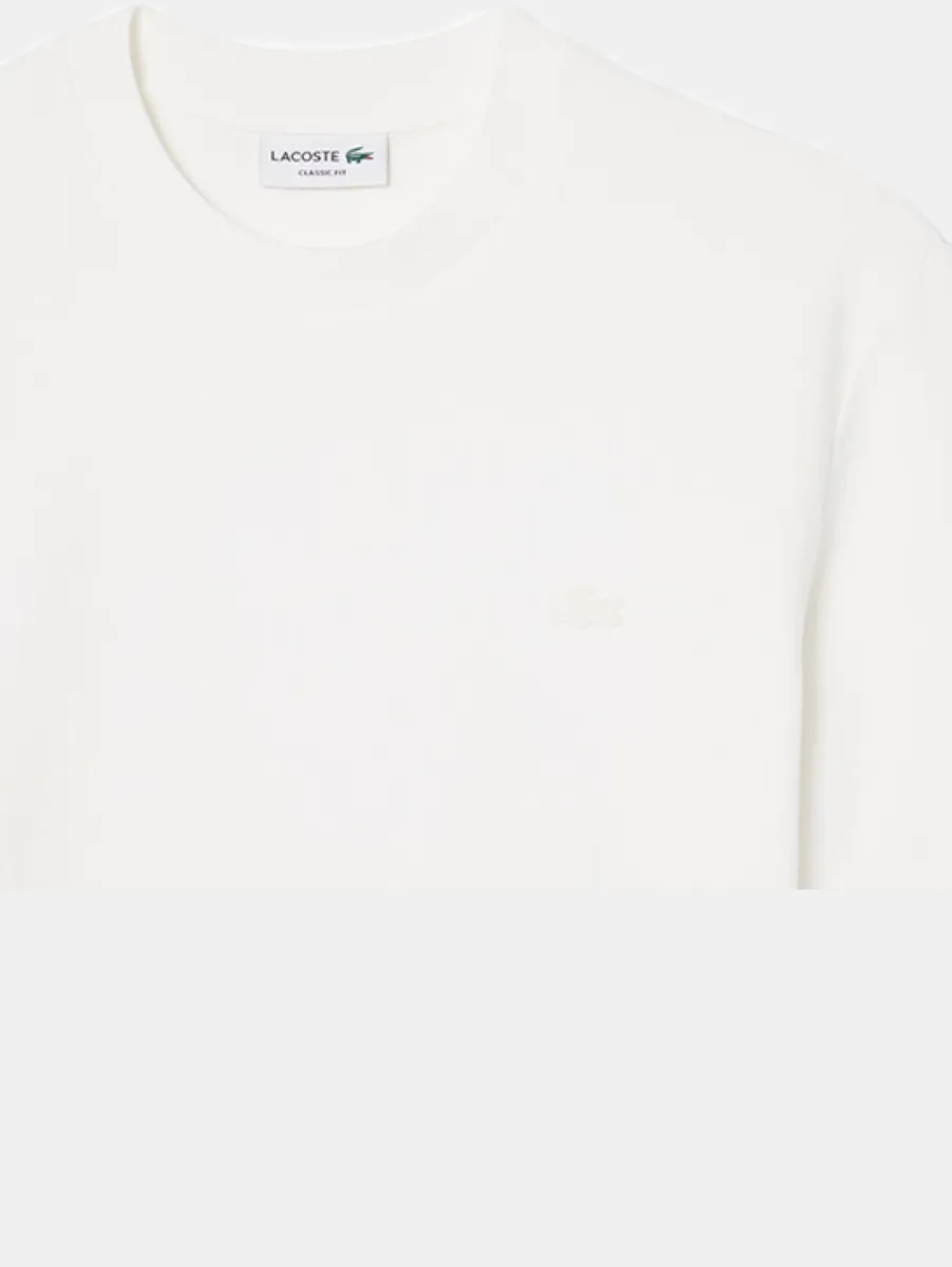Lacoste Crepe Cotton T-Shirt 2 Lacoste th1979 70v flour