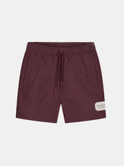 Malelions collection swim shorts burgundy