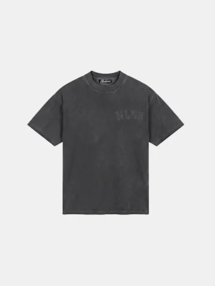 Malelions heavyweight applique t-shirt acid wash