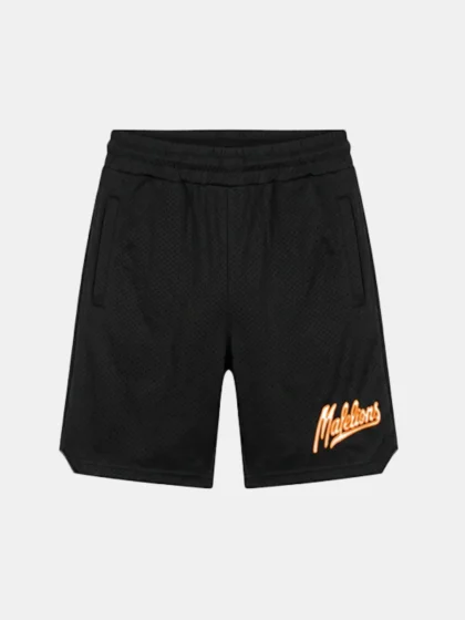 Malelions perforated mesh shorts black