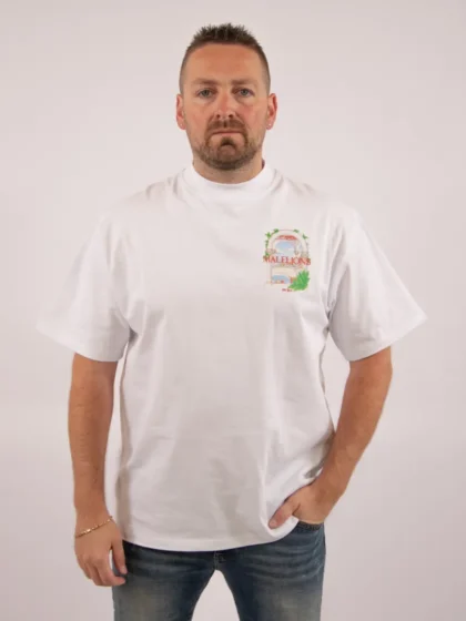 Malelions roman t-shirt white
