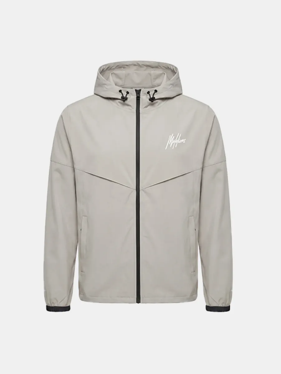 Malelions Sport Deuce Hooded Zip Jacket 1 Malelions sport deuce hooded zip jacket beige