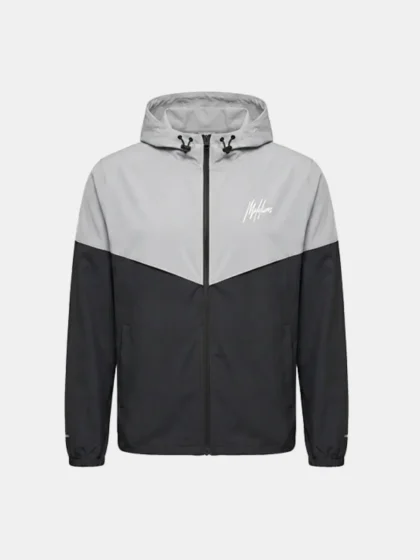 Malelions sport deuce hooded zip jacket black/light grey