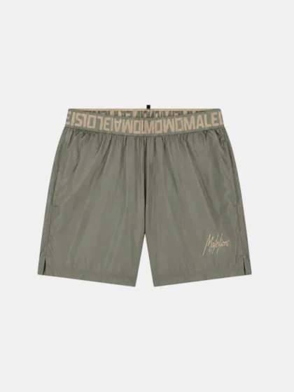 Malelions venetian swim shorts dark sage