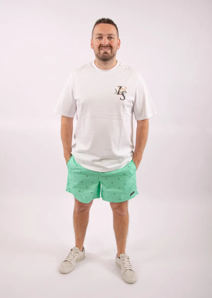 Petrol Industries Swimshort Print 5 Petrol Industries sws951 6182 green aqua