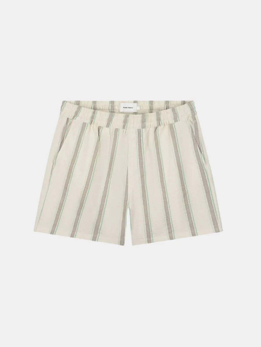Pure Path Striped Shorts 1 Pure Path 26010510 54 ecru