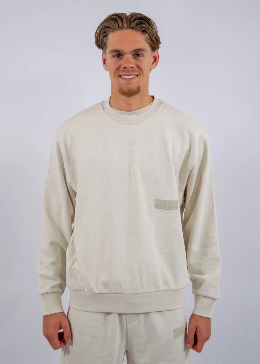 BOSS SW_Crewneck 1 BOSS 50564103 137 open white
