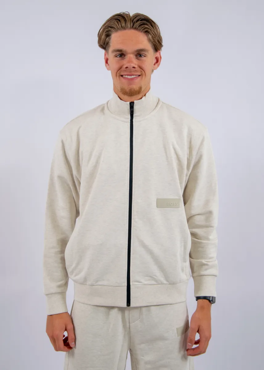 BOSS SW_Collar Full Zip 2 BOSS 50564104 137 open white