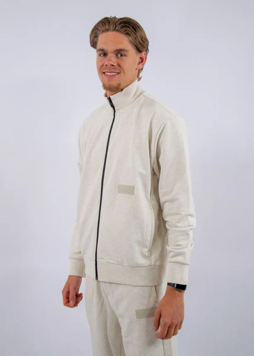 BOSS SW_Collar Full Zip 3 BOSS 50564104 137 open white