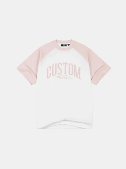 Jorcustom raglan white/ash pink