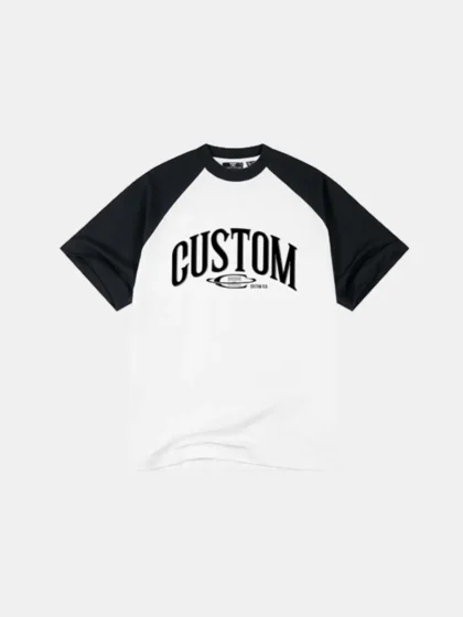 Jorcustom raglan white/black