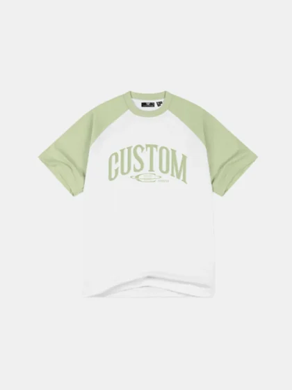 Jorcustom raglan white/sage green