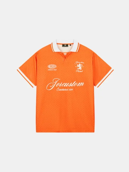 Jorcustom world cup football jersey orange