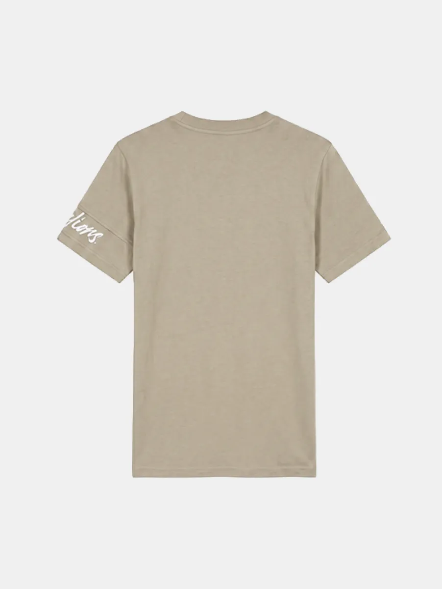 Malelions Captain T-Shirt 2 Malelions captain t-shirt taupe