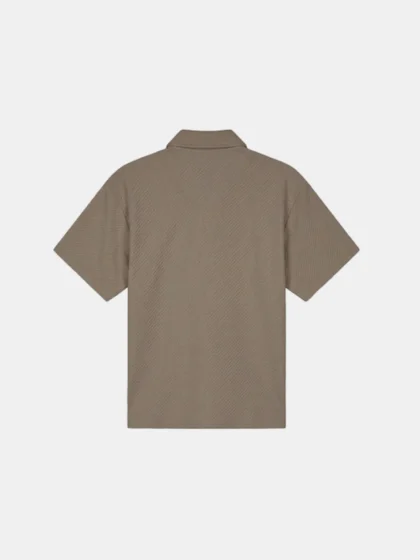 Malelions diagonal seersucker shirt dark sage