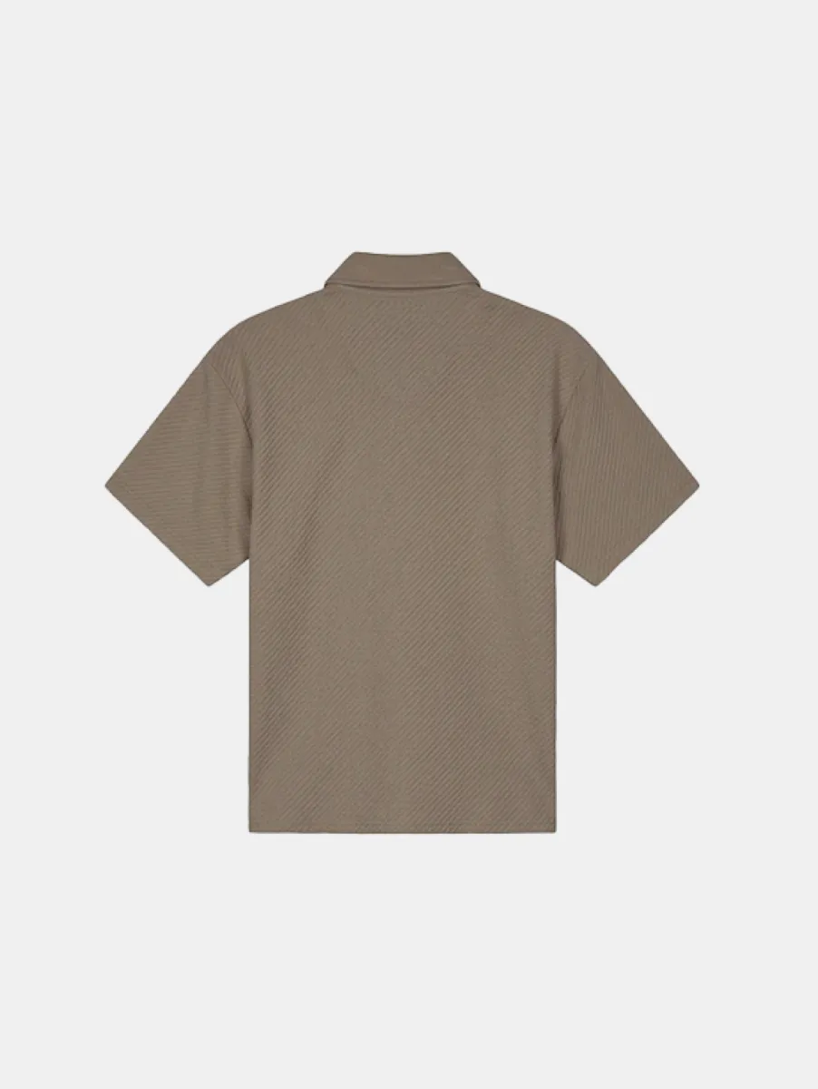 Malelions Diagonal Seersucker Shirt 2 Malelions diagonal seersucker shirt dark sage