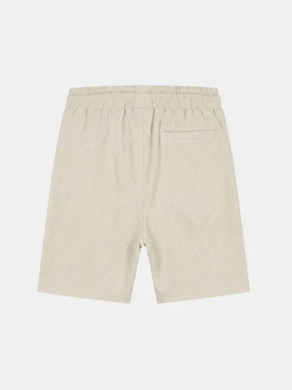 Malelions diagonal seersucker short light beige