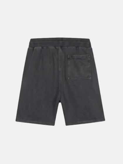 Malelions heavyweight applique shorts acid wash