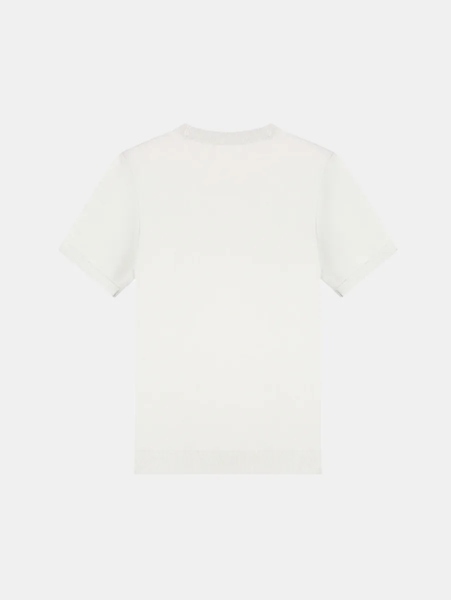 Malelions Knitted T-Shirt 2 Malelions knitted t-shirt off-white