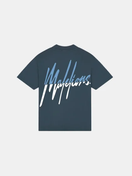 Malelions split t-shirt slate