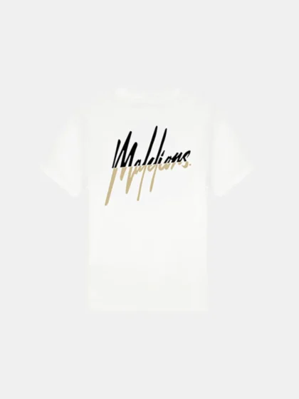 Malelions split t-shirt white