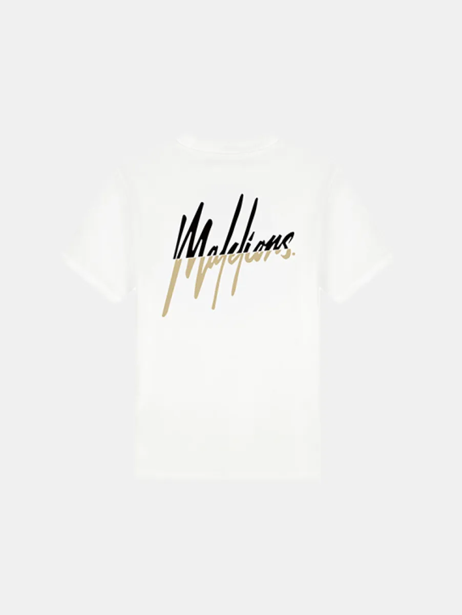 Malelions Split T-Shirt 2 Malelions split t-shirt white