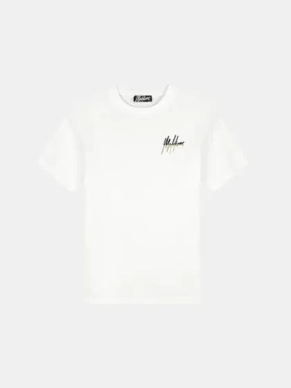 Malelions split t-shirt white