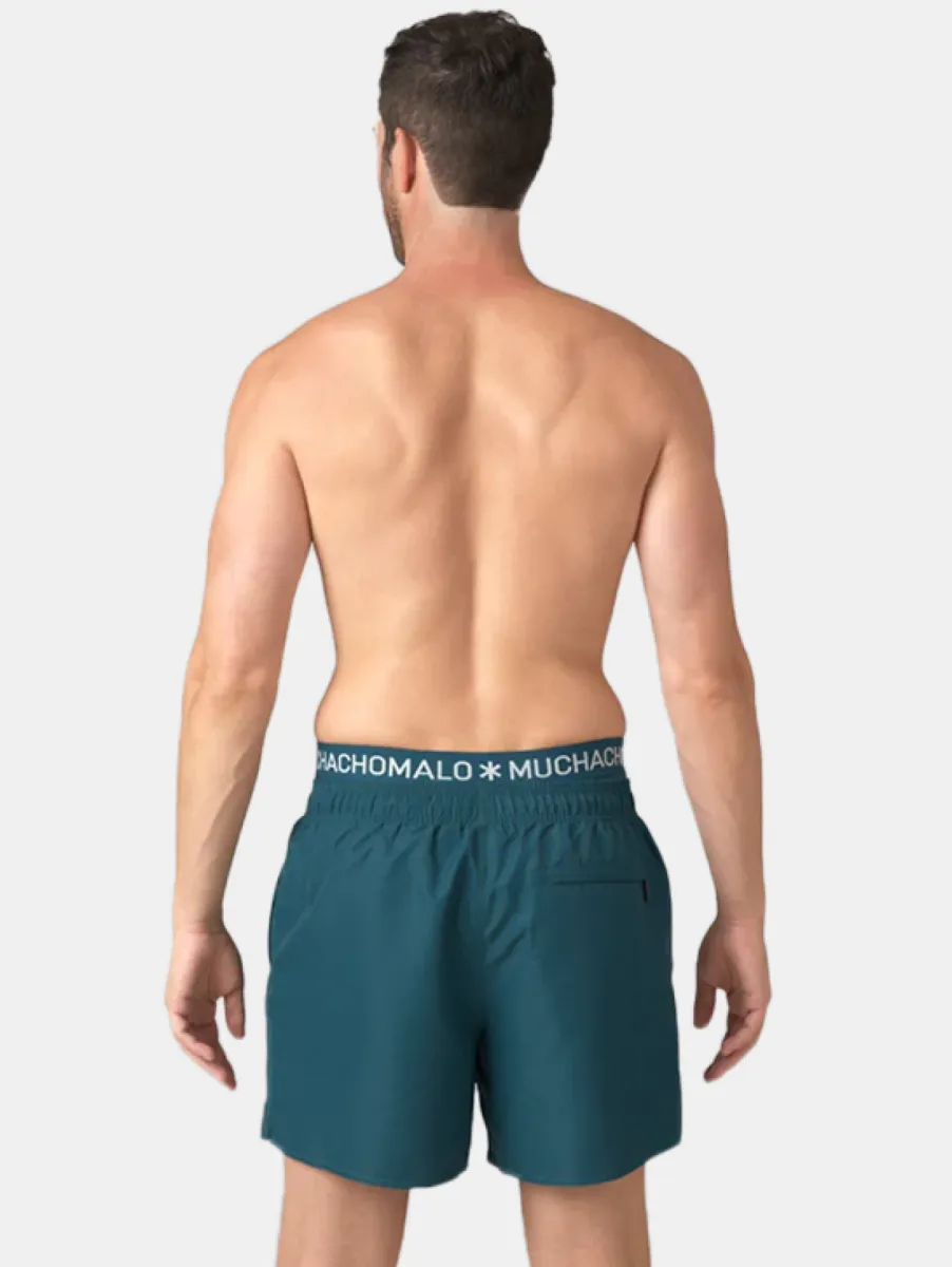 MUCHACHOMALO Swimshort Solid 3 MUCHACHOMALO solid2062-62 dark green