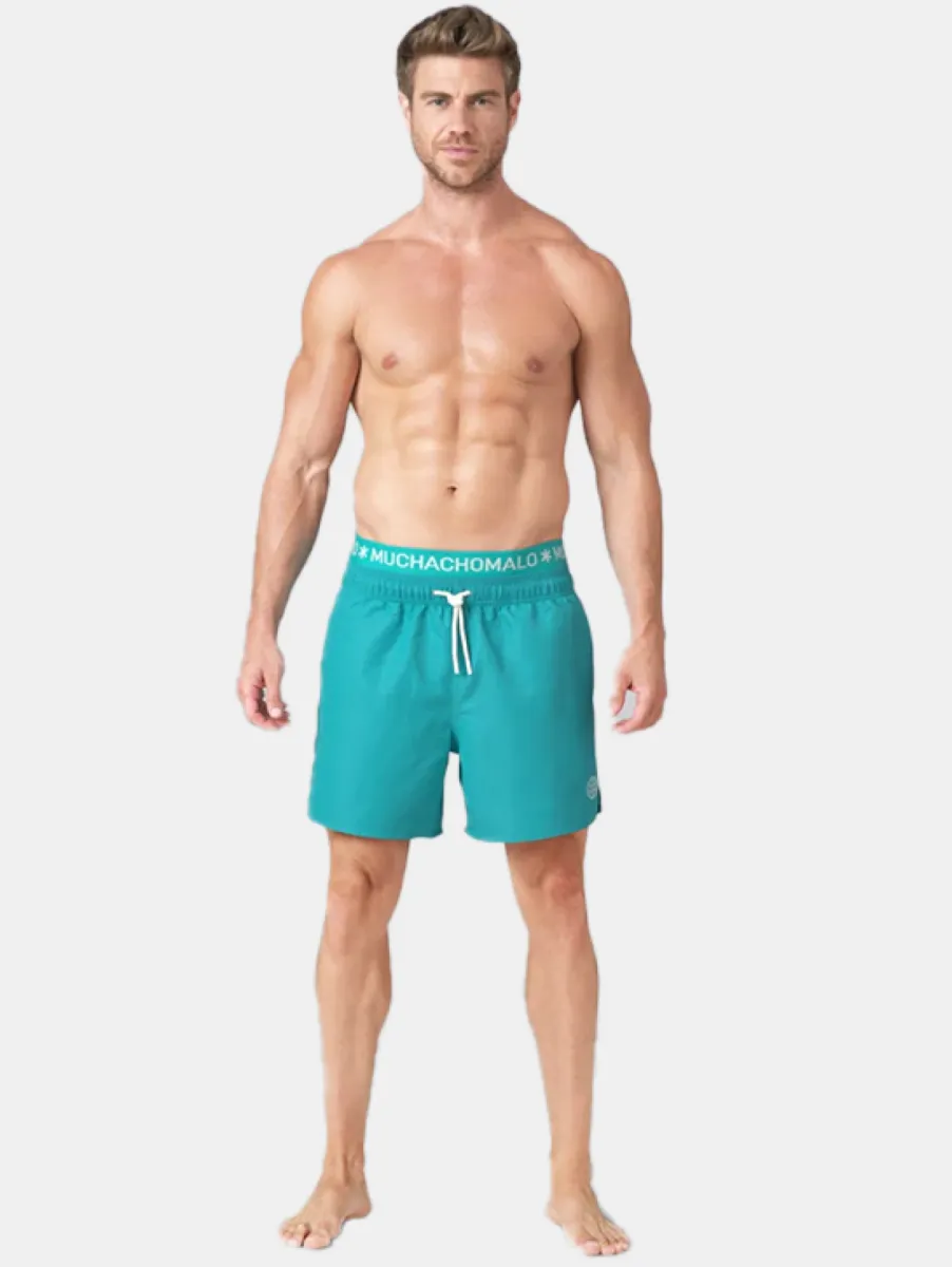 MUCHACHOMALO Swimshort Solid 4 MUCHACHOMALO solid2062-65 lake blue