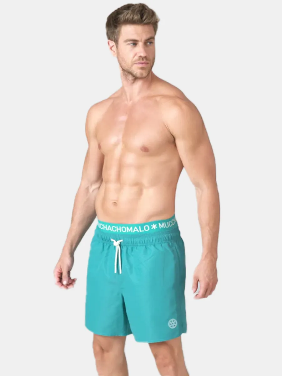 MUCHACHOMALO Swimshort Solid 6 MUCHACHOMALO solid2062-65 lake blue