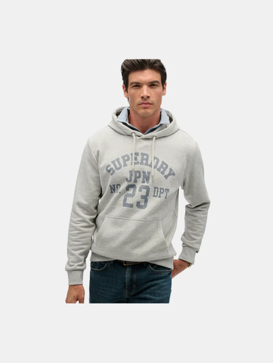 Superdry Athletic Eseentials Hoodie 5 Superdry m2014091a jar cadet grey marl