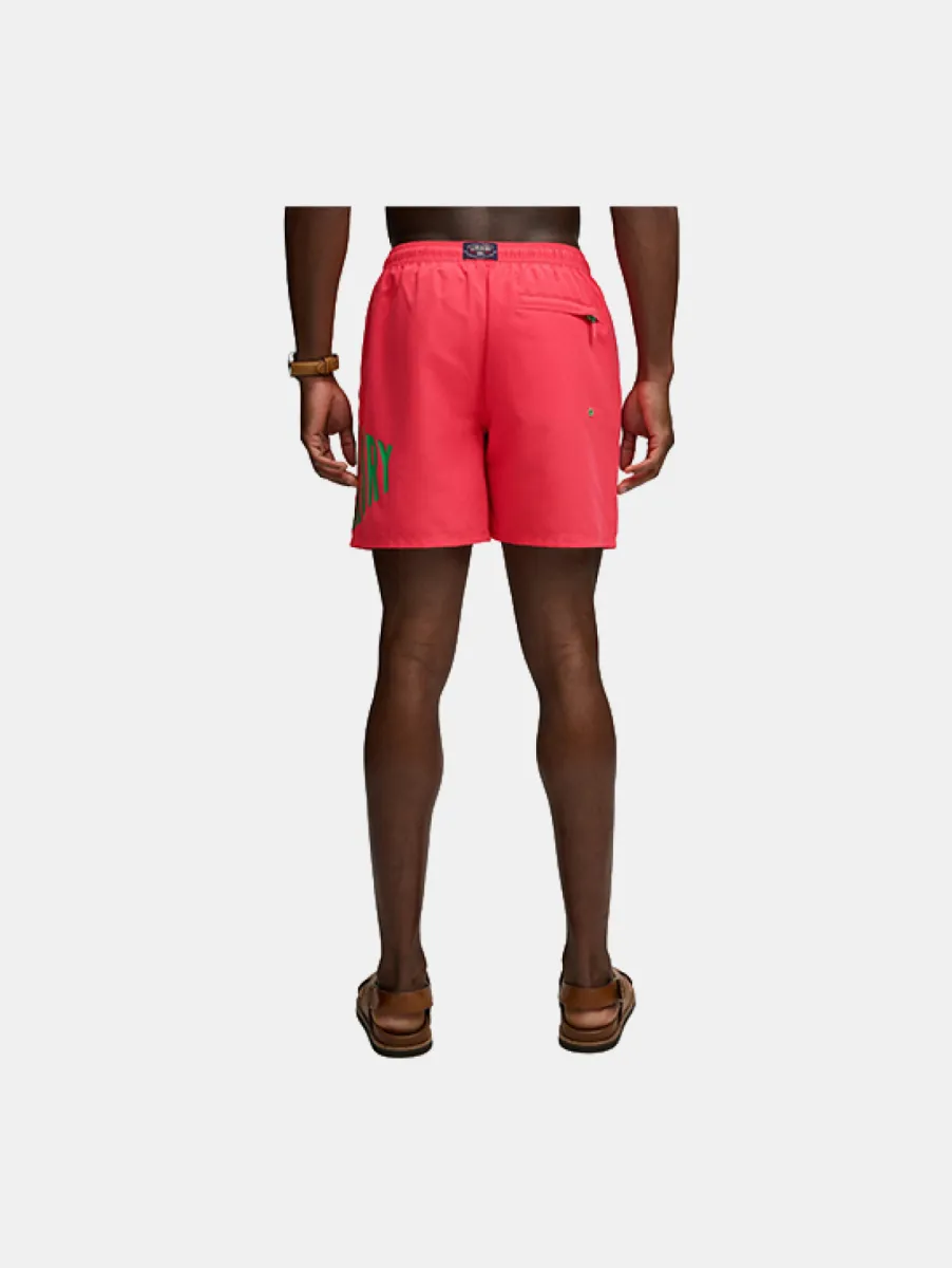 Superdry Printed Logo 16 Swim Short 7 Superdry m3010265a mcj paradise pink