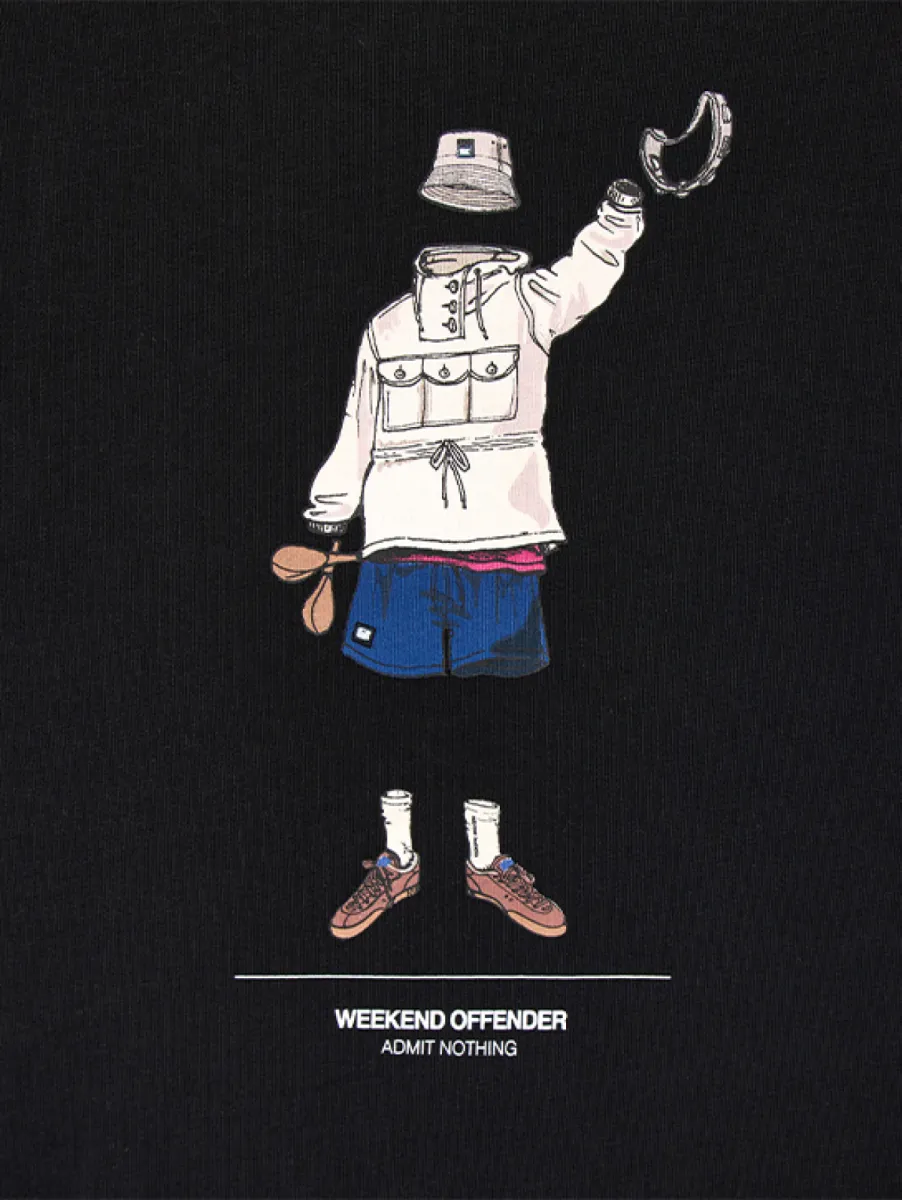 Weekend Offender Hassen Tee 2 Weekend Offender pt1b17 black