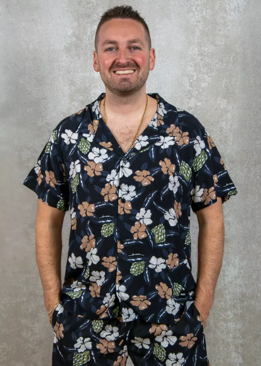 BOSS Beach Shirt 2 BOSS 50535793 003 black