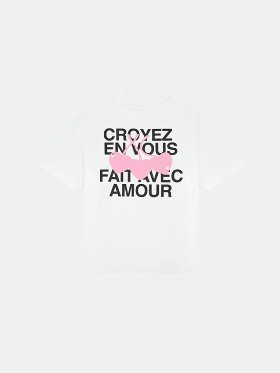 Croyez Amour t-shirt White 2 Croyez amour t-shirt white