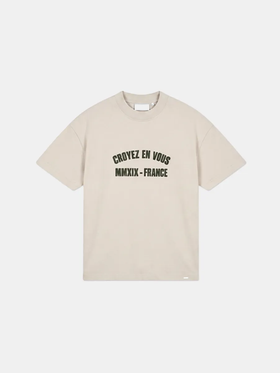 Croyez Applique t-shirt - beige 2 Croyez applique t-shirt beige