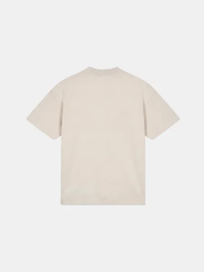 Croyez applique t-shirt beige