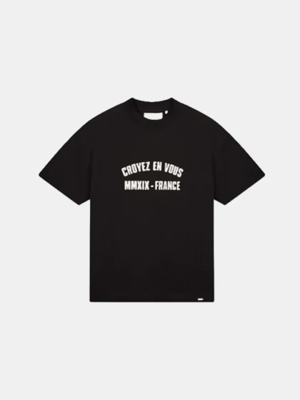Croyez applique t-shirt black