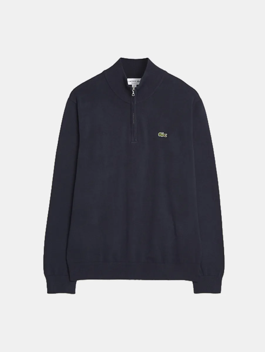 Lacoste Sweater 1/3 Zip 1 Lacoste ah9501 166 navy blue
