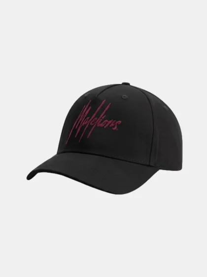 Malelions striped signature cap black